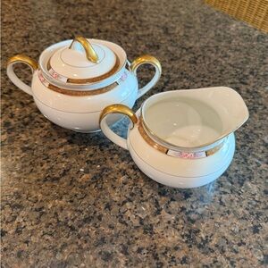 Noritake “Chanossa” Cream & Sugar Set - excellent Condition